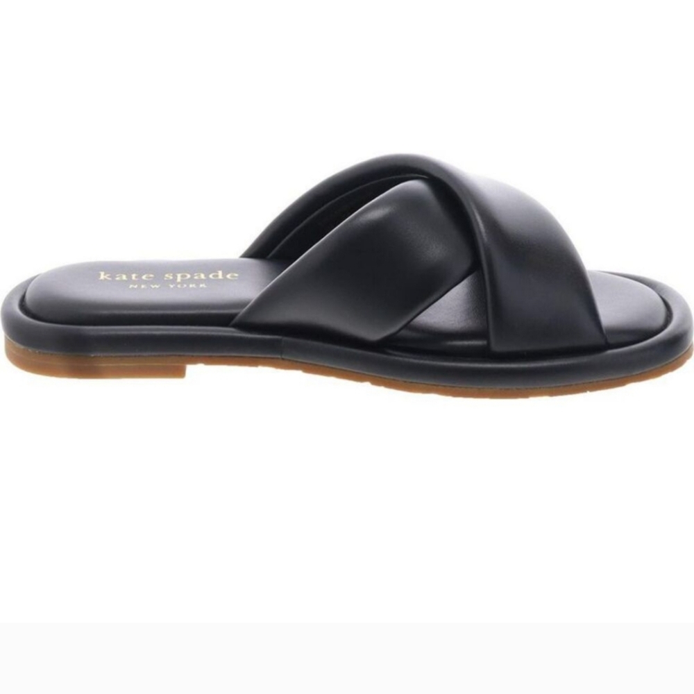 Kate Spade New York Womens Rio Slide Black Slip-On Slide Sandals Shoes NWT